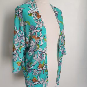 Veste Kùchù Green Flowers